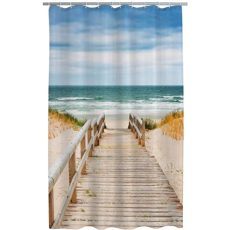 Ridder Duschvorhang Nordsee multicolor Breite 180 cm – Bild 4