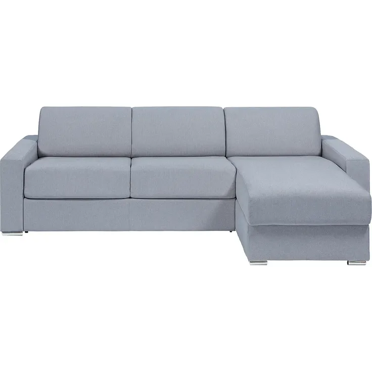 Vente-unique - CALITO Sofa Stoff GrauGrau - B 223 cm152 cm x H 93 cm x L 278 cm