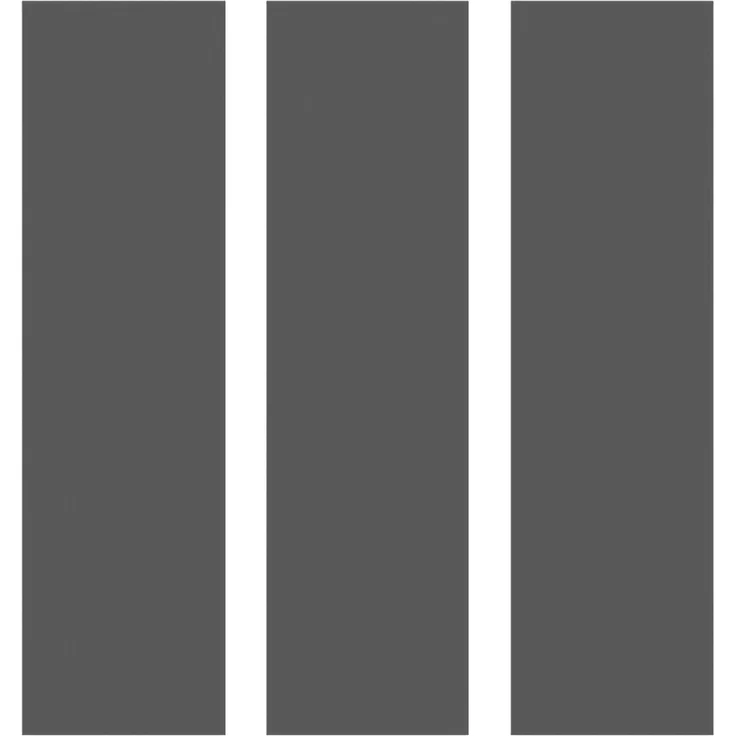 Flächenvorhang mit Klettband, Paneelwagen und Schleuderstab, ( BxL ) 60x245 cm in , blickdichte Schiebegardine mit Klett in vielen Farben Anthrazit – Bild 3