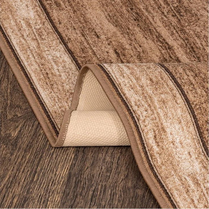 Mazovia Läufer Läufer Teppichläufer Brücke - Vorzimmer Küche - Braun, 67 x 100 cm, Kurzflor, Rutschfest, Meterware, Verschiedene Größen – Bild 2
