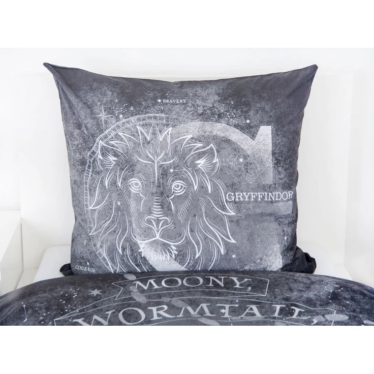 Herding Kinderbettwäsche Harry Potter Wende Bettwäsche Hogwarts 2tlg 135 x 200 cm 80 x 80 cm – Bild 2