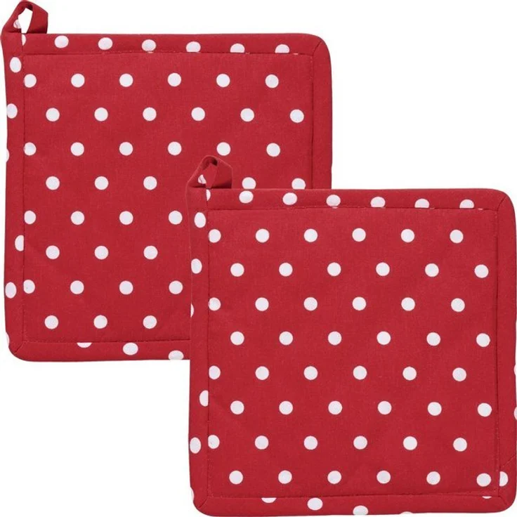 REDBEST Topflappen Topflappen "Orlando" 2er-Pack, Punkte – Bild 2