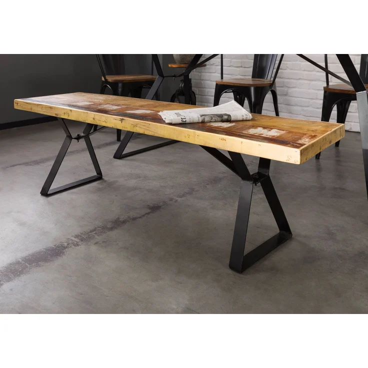 Bank Altholz 150x40x45 mehrfarbig lackiert INDUSTRIAL #14 – Bild 8