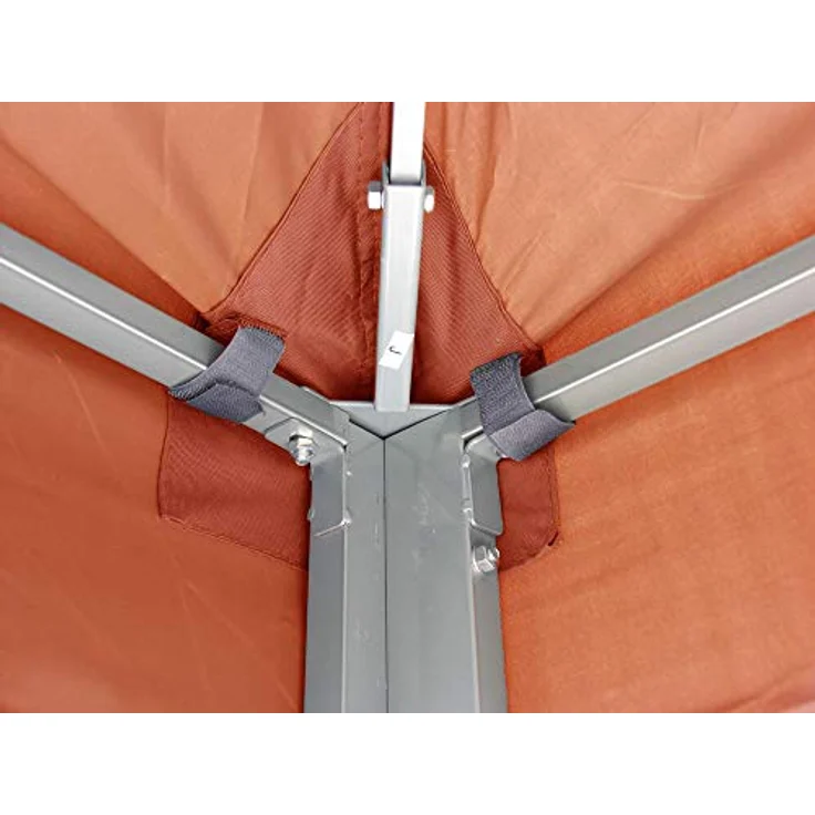 QUICK STAR Ersatzdach für Rank Pavillon 3x3m, Terra, 100% Polyester mit PVC-Beschichtung, Maße 300x300cm, inklusive Klettbänder zur Befestigung – Bild 5