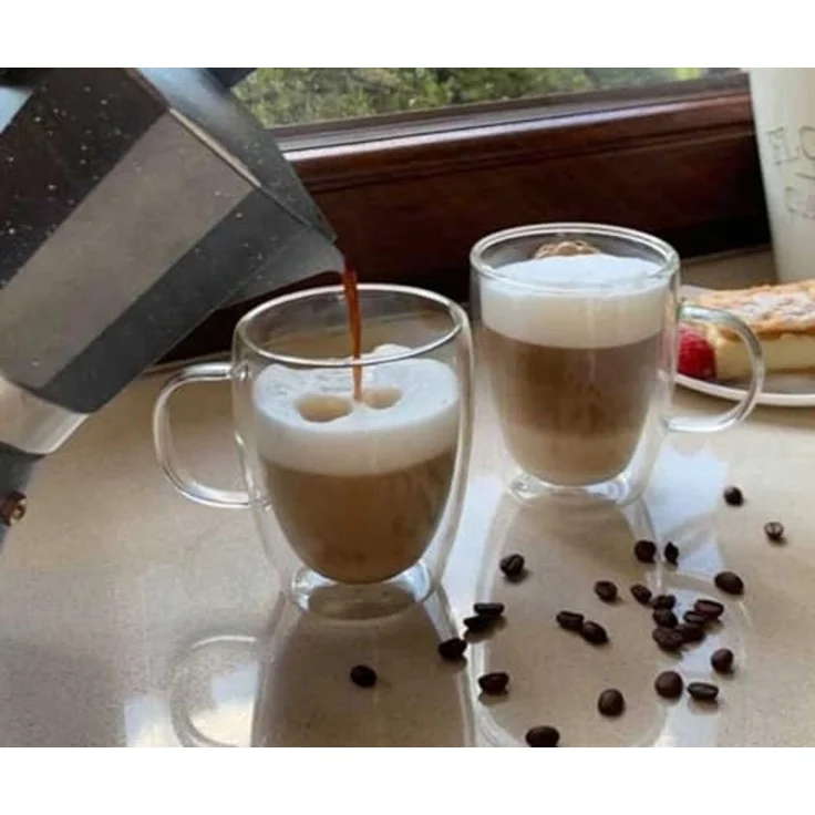 Orion Orion Thermoglas 430 ml doppelwandig für Latte 8543 – Bild 4