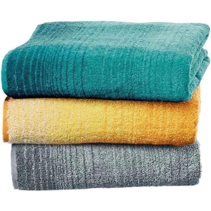 Dyckhoff Handtuch Bio Handtuch "Colori", Jacquard, Walk-Frottier Streifen – Bild 2