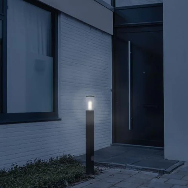 Grafner Außen-Stehlampe Wegleuchte Standleuchte 100cm WL10799 mit 2 Steckdosen, ohne Leuchtmittel, Steckdose – Bild 5