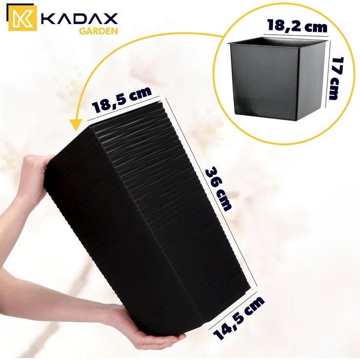 KADAX Blumentopf mit Blumeneinsatz 37 cm – Bild 2