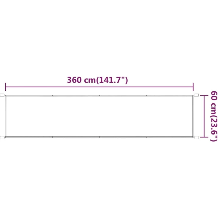 Senkrechtmarkise, Terrassenmarkise Hellgrün 60x360 cm Oxford-Gewebe – Bild 6