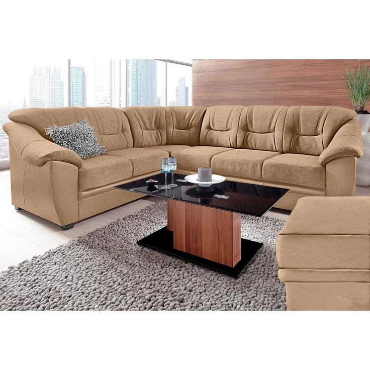 sit&more Ecksofa Savona L-Form, wahlweise mit Bettfunktion, inklusive Federkern, frei im Raum stellbar – Bild 2