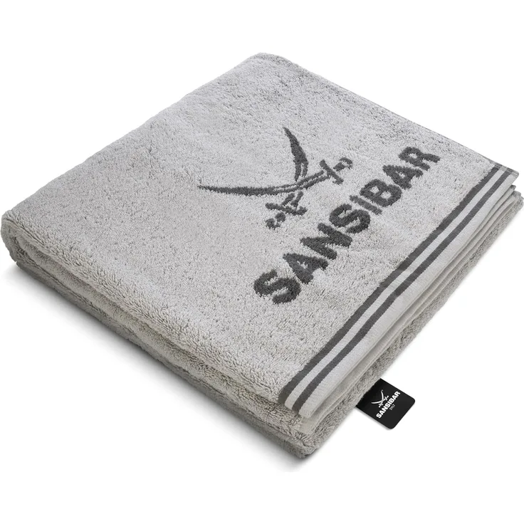 Sansibar Sylt Duschtuch Badetuch Saunatuch Frottier-Serie "Doubleface“, 80x150 cm, (1-St), mit hochwertig gewebtem Sansibar Logo