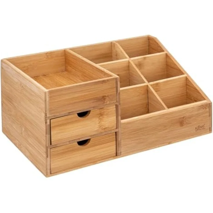5five Organizer aus Bambus für Kosmetik 3 Schubladen – Bild 1