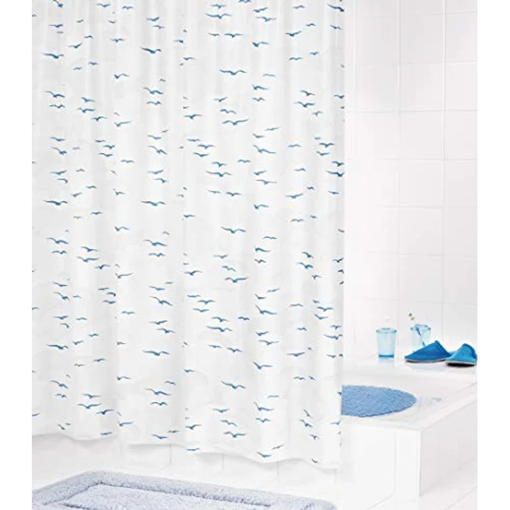 Ridder Duschvorhang Sylt blau Breite 120 cm – Bild 2