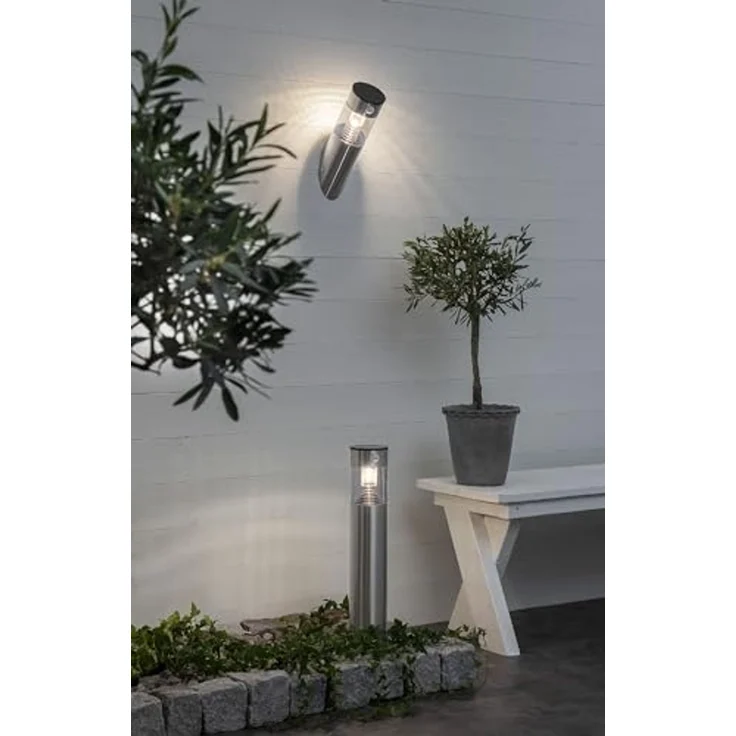 Star LED-Solarlaterne 'Marbella', Edelstahl, 1 ww LED, – Bild 4