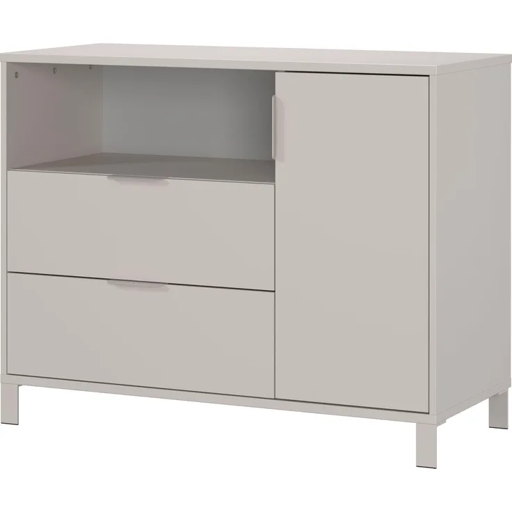 Germania Kommode breit 7010-572 GW-Alkmaar, in Kaschmir, Schubladen- und Türen mit Soft-Close, GS-Zertifiziert, 115 x 92 x 54 cm (BxHxT)