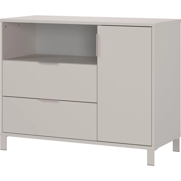 Germania Kommode breit 7010-572 GW-Alkmaar, in Kaschmir, Schubladen- und Türen mit Soft-Close, GS-Zertifiziert, 115 x 92 x 54 cm (BxHxT)