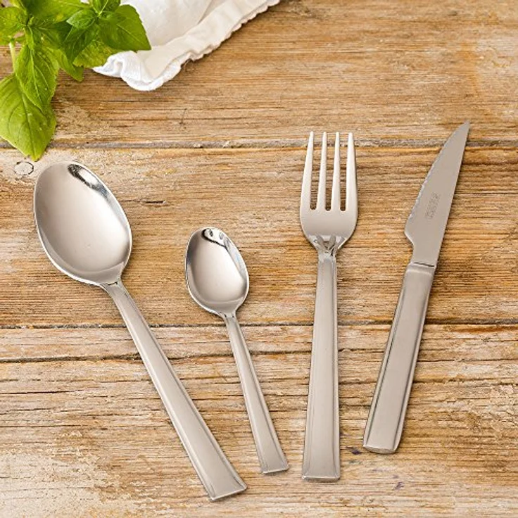 Monix M180974 Europa Besteck Set mit Steakmesser bedeckt, Edelstahl – Bild 5