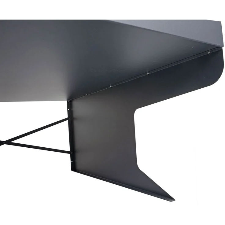 Mendler 'HWC-G60 XL' Mähroboter-Garage mit Pflanzkasten, Metall, 47 x 70 x 100 cm, Anthrazit – Bild 4