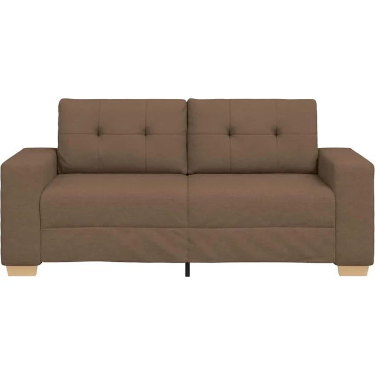 vidaXL Loveseat-Sofa Braun 180x77x82 cm Stoff 4105082 – Bild 4