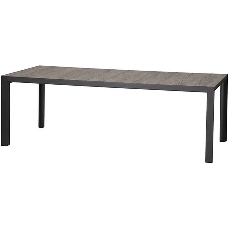 Siena Garden Silva Dining Tisch 220x100 cm ? Aluminium (matt anthrazit) & Keramikplatte (washed grey – Bild 1