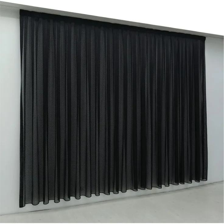 Gardinen by Justyna Gardine Falten Tüll Schwarz (1 St), Kräuselband, Hochwertigegardine, Fertiggardine, Pilelitül, Türkischegardine, Perde