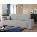 Schlafsofa Spark – Sofa mit Schlaffunktion und Bettkasten, Bonellfederkern, Cordbezug, große Schlaffläche, modernes Polstersofa & Bettsofa (Grau (Poso 110))