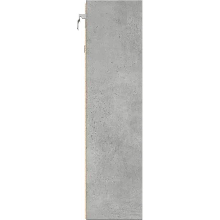 vidaXL Vitrinenschrank Betongrau 100x15x58 cm Holzwerkstoff 847929 – Bild 4