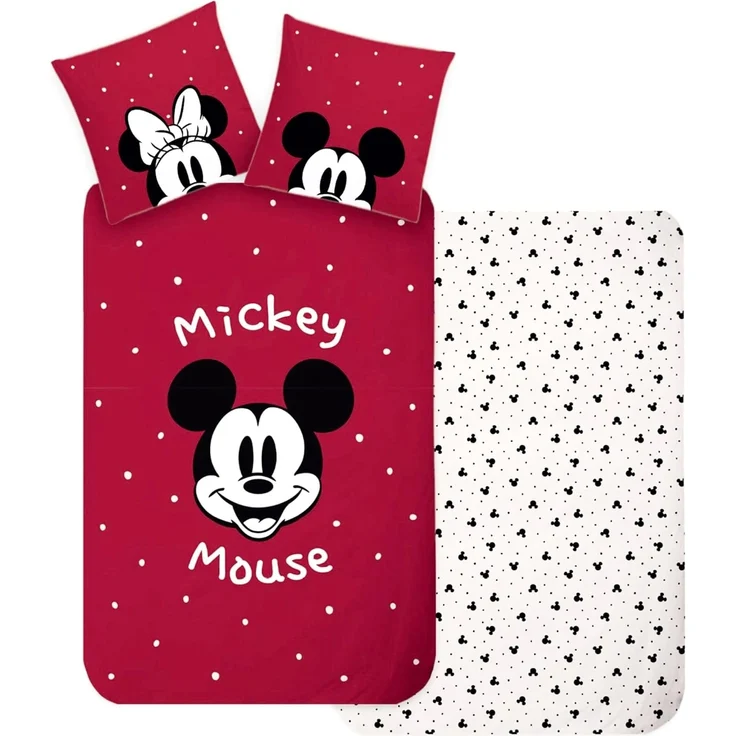 Disney Wendebettwäsche Mickey Mouse Disney 135x200cm, Renforcé, 2 teilig, Minnie Mouse, Wendebettwäsche mit Reißverschluss – Bild 2