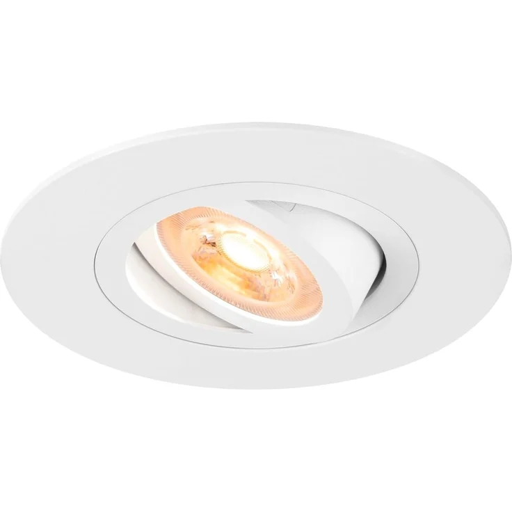 SLV NEW TRIA® 75 XL, Deckeneinbauleuchte, rund, max. 10W, GU10, weiß - Einbauleuchten
