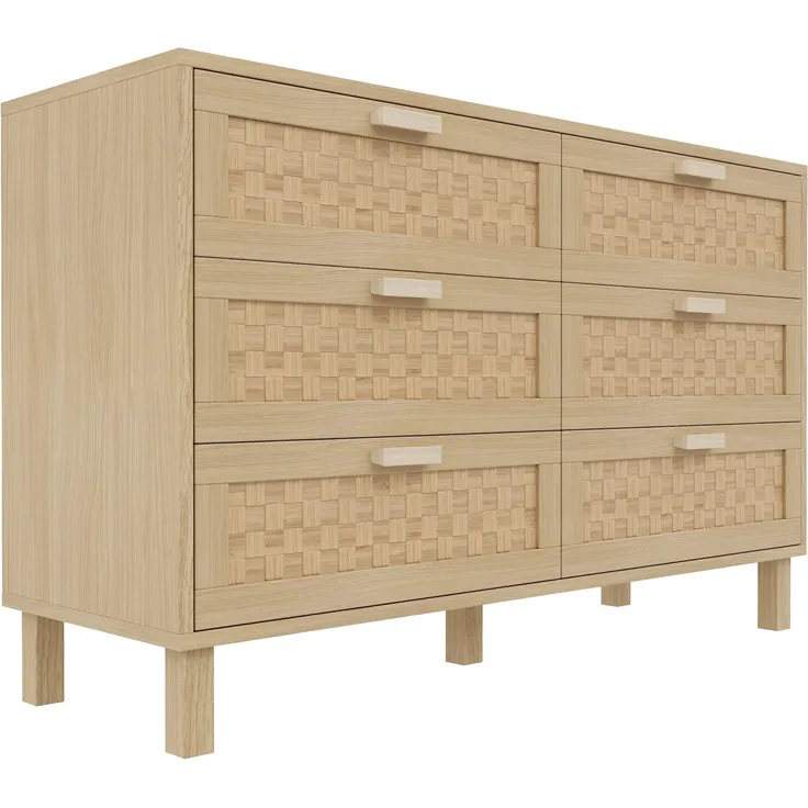 Kommode mit Schubladen, Schubkastenkommode, Sideboard, Aufbewahrungsschrank, Mehrzweckschrank, Küchenschrank – Bild 8