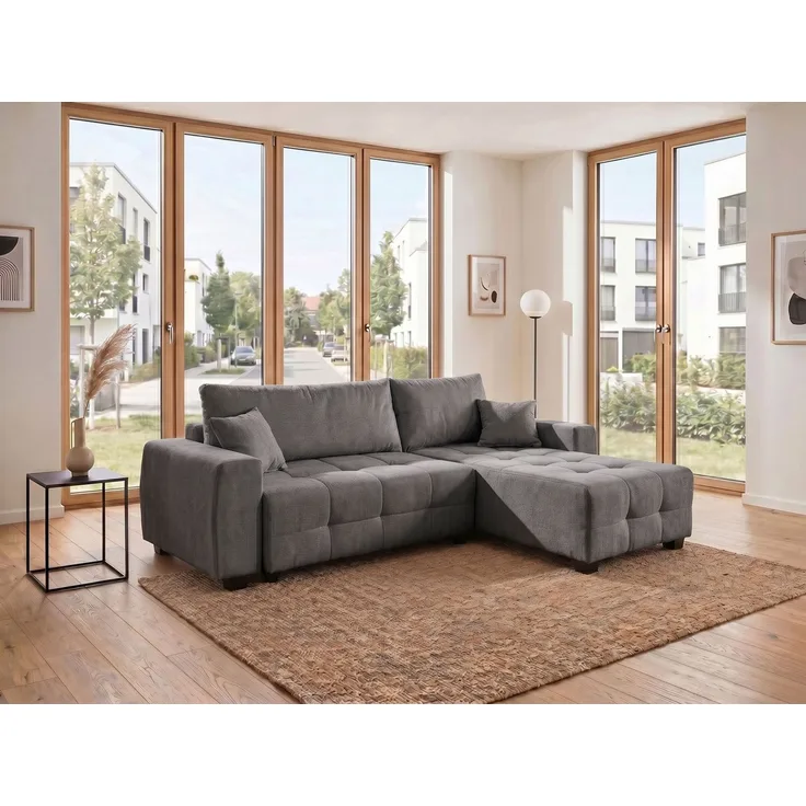 COLLECTION AB Ecksofa Bella L-Form, Breite 234 cm, Ecksofa,Schlaffunktion,Bonnelfederkern,Rückenkissen
