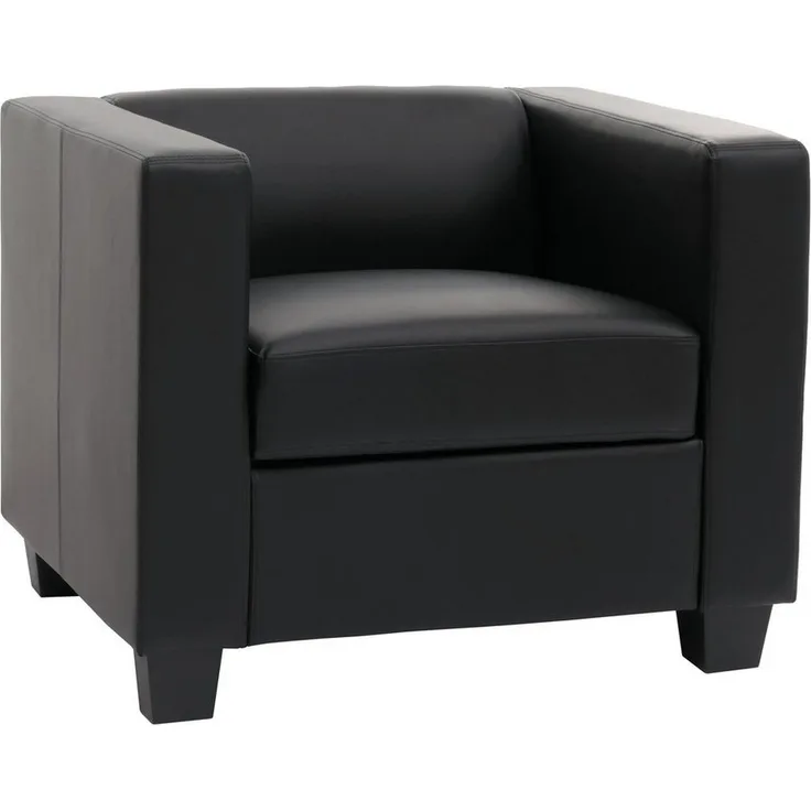 MCW Sessel Lille, Bequemes Polster, Lounge-Stil, Kunststofffüße, Hohe Standfestigkeit