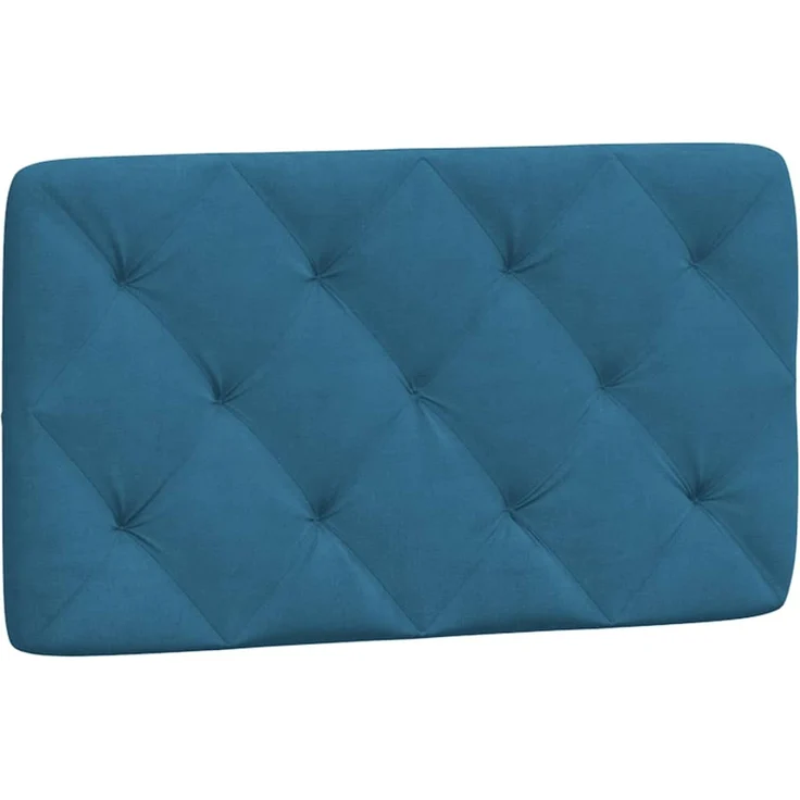 vidaXL Kopfteil-Kissen Blau 90 cm Samt 374712 – Bild 2