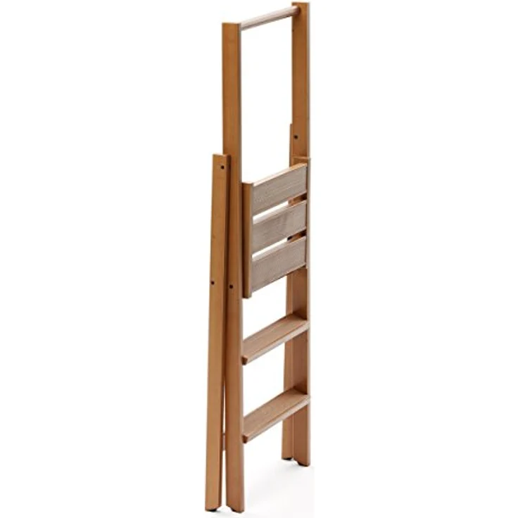 Arredamenti Italia 3-Stufen Leiter Kimora, Holz - zusammenklappbar - 3 Stufen -Farbe: Kirsche Holz AR-It il Cuore del Legno“ – Bild 3