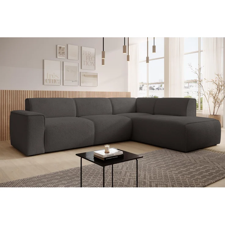 AX LIVING Couch Sofa L Form Didim L Grau – 292 cm, stilvoll & bequem R – Bild 1