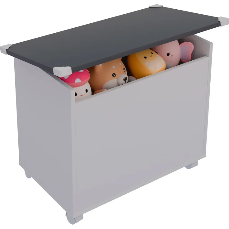 VCM Sitzbank Bosula 921060 Weiß / Anthrazit H. 54 x B. 68 x T. 39 cm