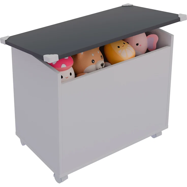 VCM Sitzbank Bosula 921060 Weiß / Anthrazit H. 54 x B. 68 x T. 39 cm – Bild 1