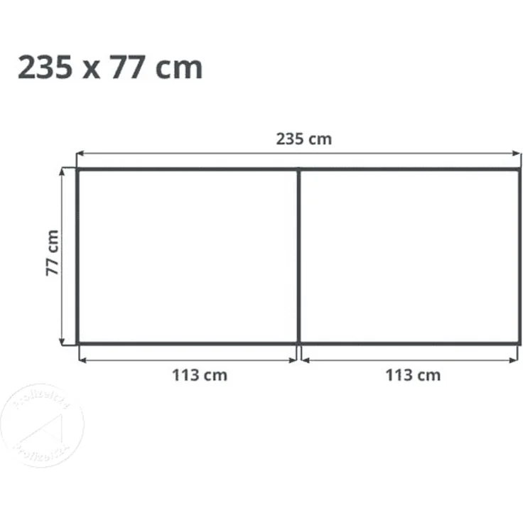 GFP Aluminium Hochbeet KINGSIZE DANIELA - 235 x 77 x 77 cm - Alu natur, Stecksystem, langlebig – Bild 5