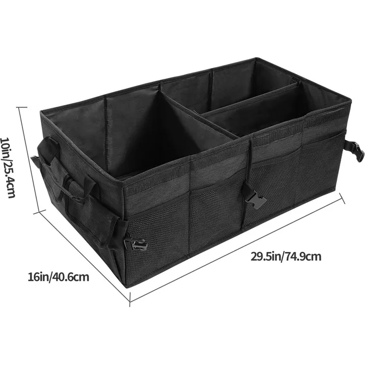 Youyijia Aufbewahrungsbox Premium Auto Kofferraum Organizer mit Deckel – Faltbare