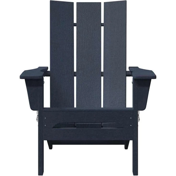vidaXL Klappbarer Adirondack-Stuhl Marineblau 80,5 x 74,5 x 92 cm HDPE 42006618 – Bild 3
