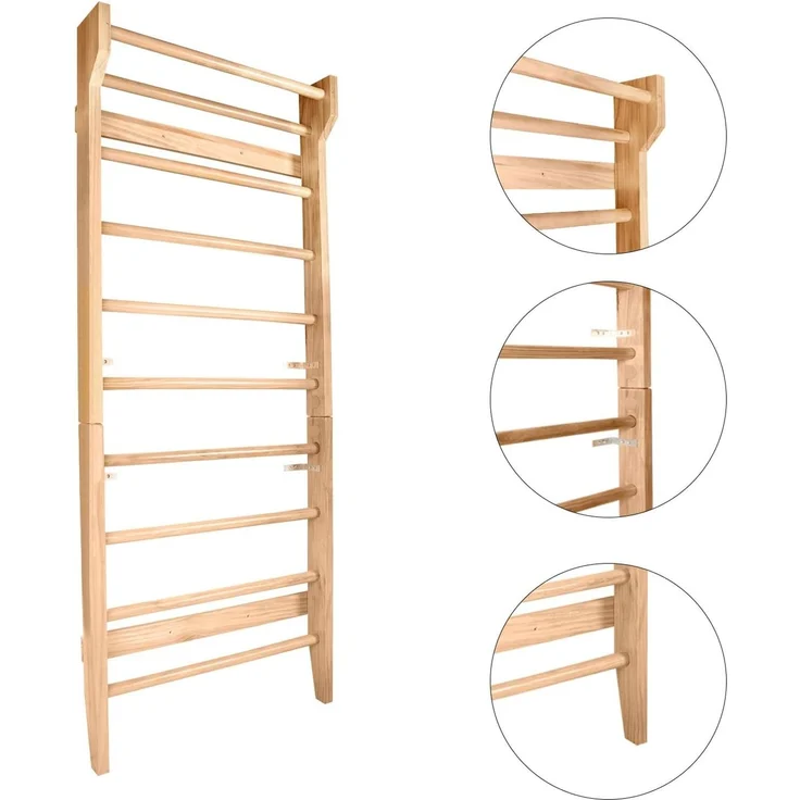 CCLIFE Kletter-Trainingsgerät Klettergerüst für kinder outdoor Sprossenwand Turnwand Holz – Bild 6