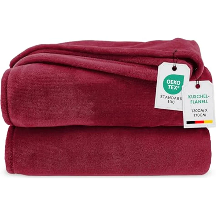 Wohndecke Premium Super Soft Flanell Kuscheldecke Sofadecke, heimtexland, super weich und flauschig, Allergiker geeignet, atmungsaktiv – Bild 2