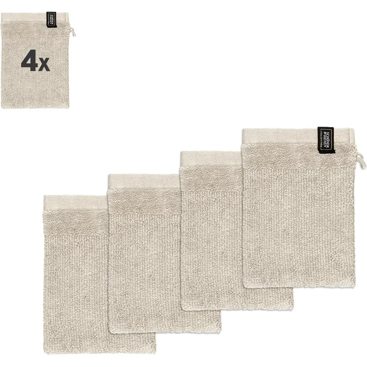 SCHÖNER WOHNEN-Kollektion Waschhandschuh Sense, (Packung, 4-St) – Bild 1