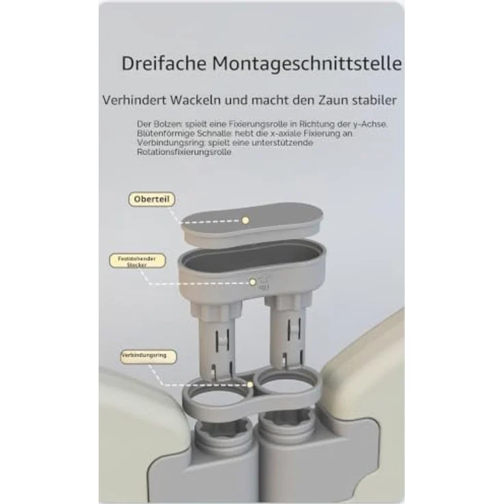 Magic ZC Laufstall Baby, Großer Laufgitter Baby, Laufstall Faltbar für Drinnen Draußen, Kinderaktivitätszentrum Spielhof Spielplatzpark für Kinder mit Antikollisionsschaum (Y 14+2) – Bild 8