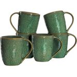 Leonardo MATERA Keramikbecher 430 ml grün 6er Set
