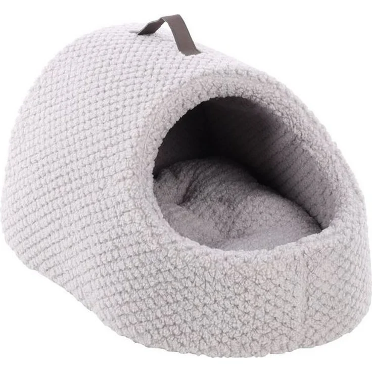 Flamingo Schlafhöhle Höhle Jacquard grau für Hunde – Bild 4