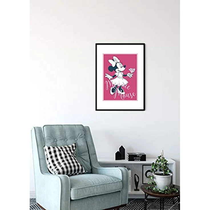 Komar Disney Wandbild, Minnie Mouse Girlie, Kunstdruck für Kinderzimmer, 40x50cm, ohne Rahmen, hochwertiger Druck auf fotopapier (226 g/m²) – Bild 4