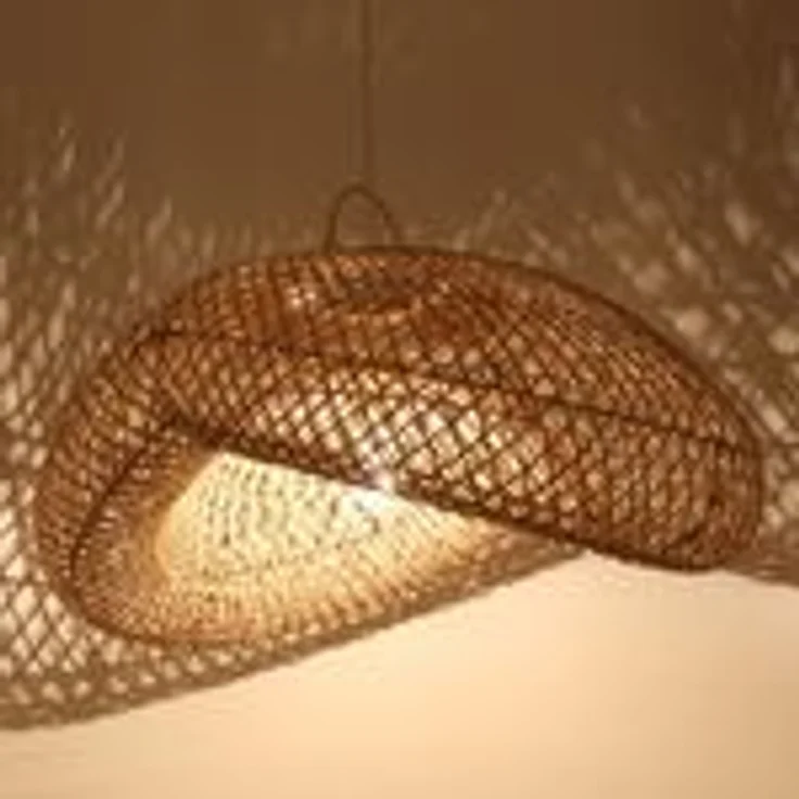 Rattan Lampe Luna L – Bild 9