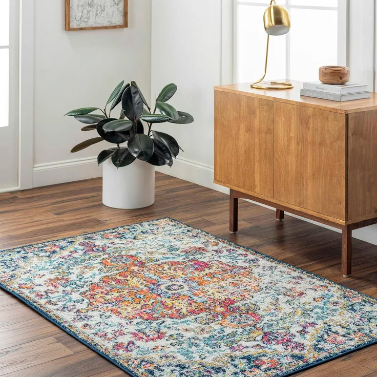 Surya LOU Teppich Blau 120 cm 170 cm 120x170 cm
