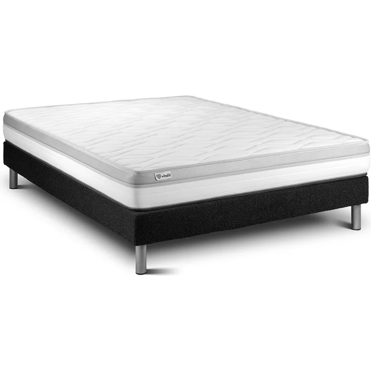 Matratzenset VITAL RELAX 135 x 190 cm Bettrahmen Kit schwarz – Bild 2